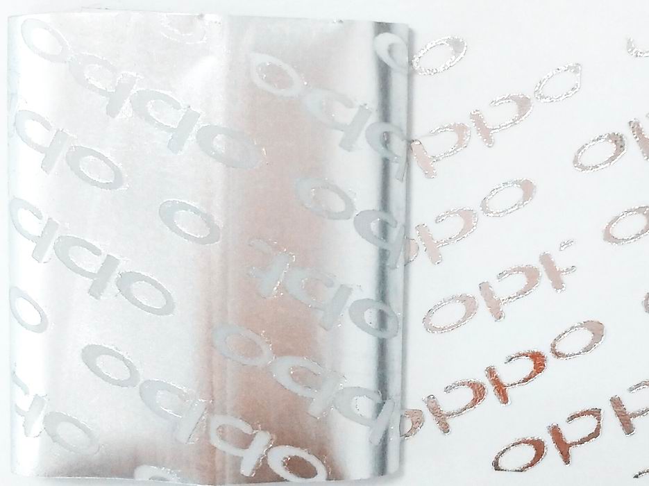 哑银OPPO防伪材料标签